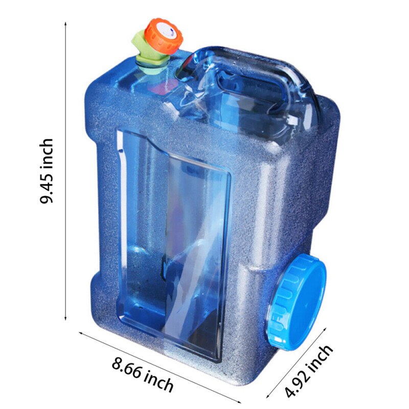 Bærbar camping vandspand vandbeholder drikke spand vandbeholder opbevaring udendørs selvkørende 5/8/12l med vandhane: 1