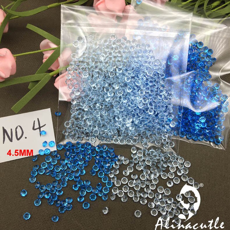30g 4.5mm krystal akryl diamant pailletter paillette sybeklædning tilbehør tøj tilbehør diy pailletter scrapbog ryster: No 4
