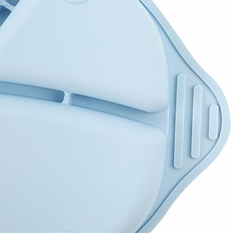 Plato de silicona anti-calientes para la cena del bebé, plato antideslizante de Color caramelo para la alimentación de los niños pequeños, Mantel Individual, Bol, vajilla para niños