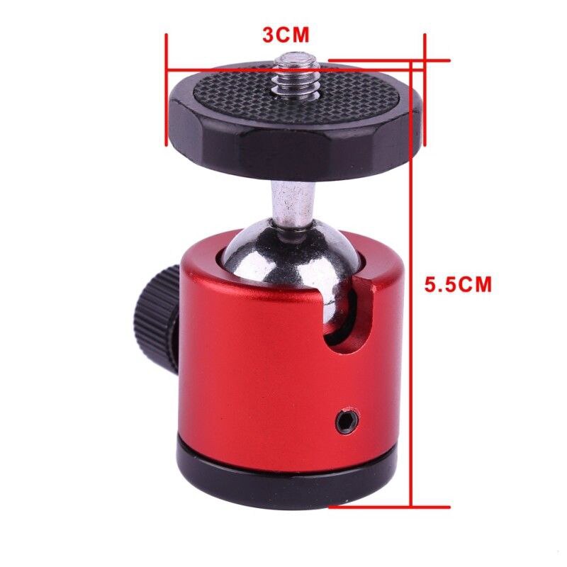 1/4 Mini Ball Head 360 ° Houder Voor SLR Camera Statief Shoe Adapter