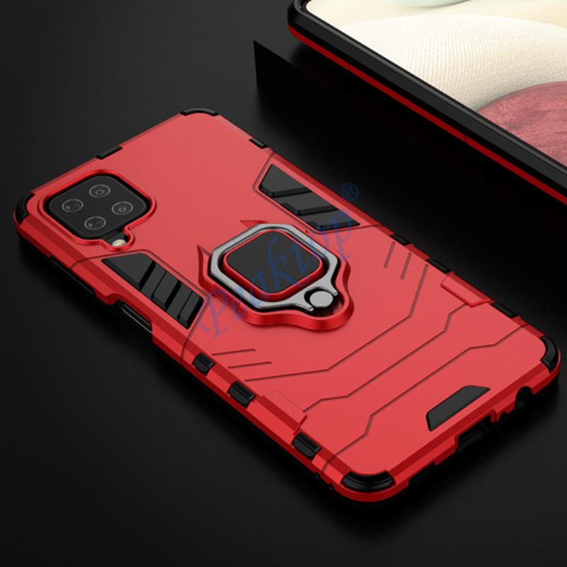 Für Samsung A12 Fall Samsung A12 Finger Ring Halter Telefon Fall für Samsung Galaxy M12 M32 A12 / A22 5G Fall TPU Stoßstange EIN 12