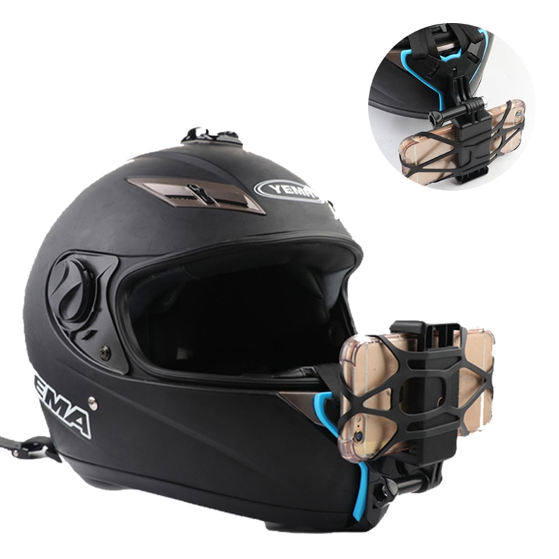 Motorcycle Helmet Bracket Mount Adapter With Phone Holder For GOPRO