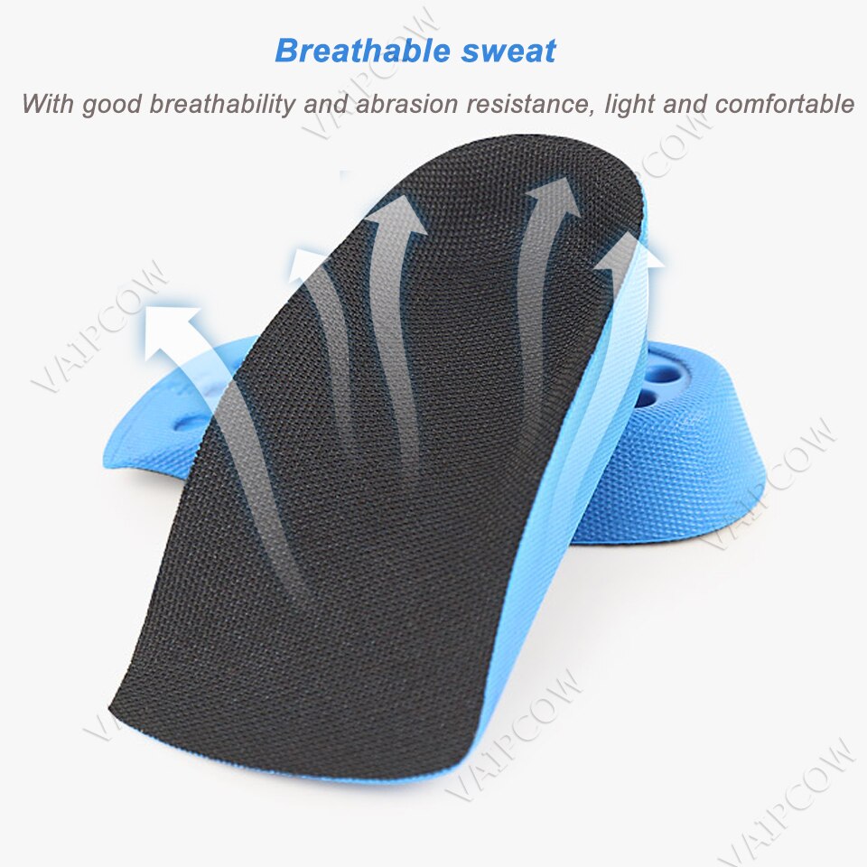 Semelles rehaussantes unisexes, 2/3/4cm, pour chaussures, rehausseur de talon