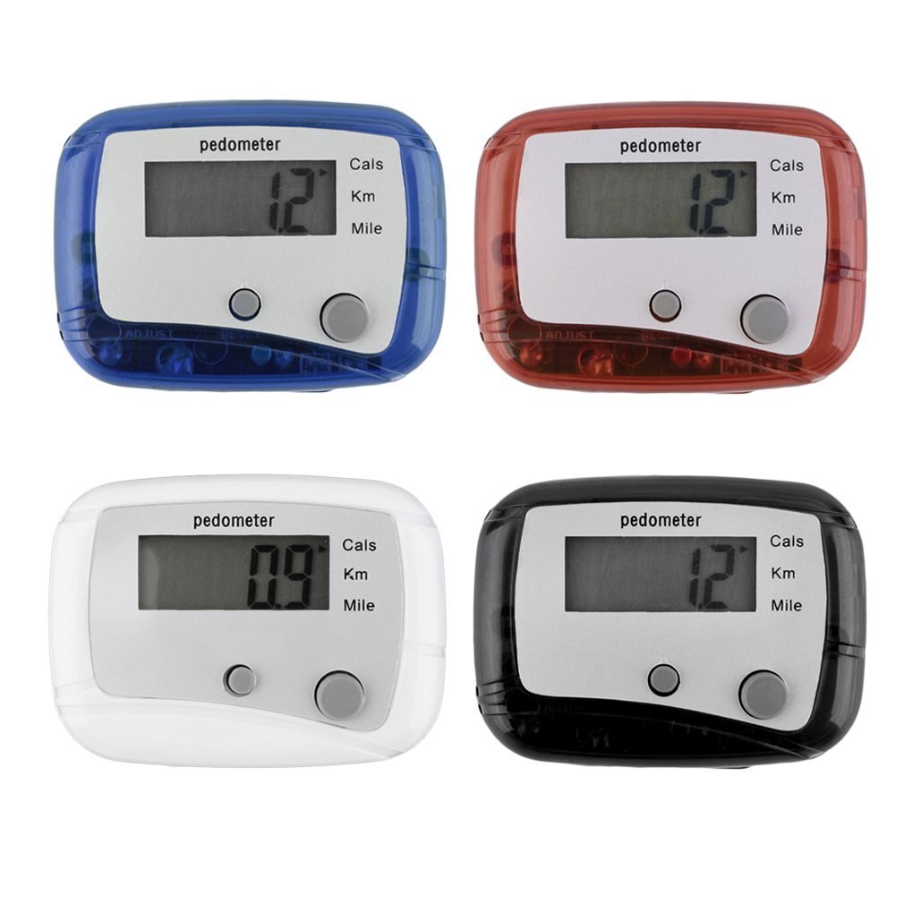 TSAI Mini Digital LCD Run Step Pedometer Walking Distance Counter Lightweight Belt Clip Pedometer