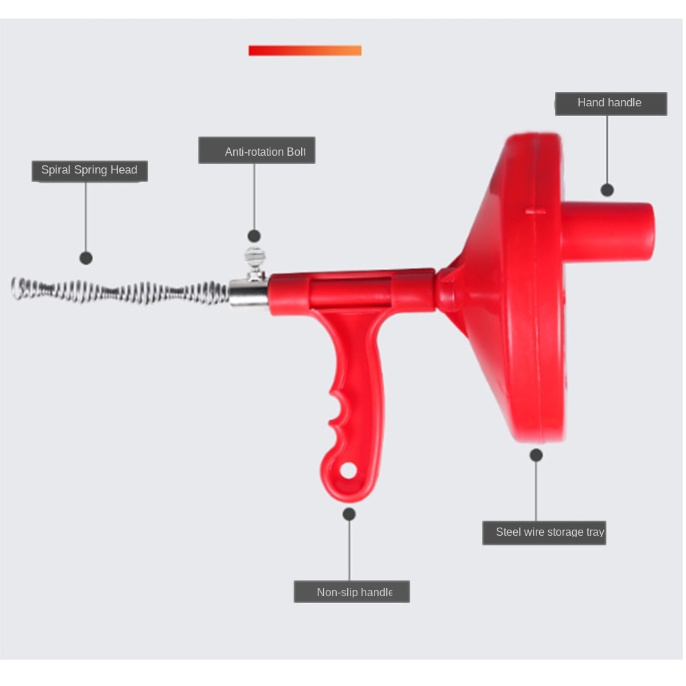 Hand-cranked Sewer Pipe Dredger Pipe Dredger Manual Toilet Dredge Brand Anti-aging Durable And Pipe Dredger