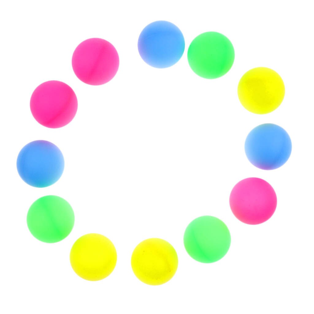 12 stk multifunktionelle farverige beer pong bolde bordtennis dekorationsbolde