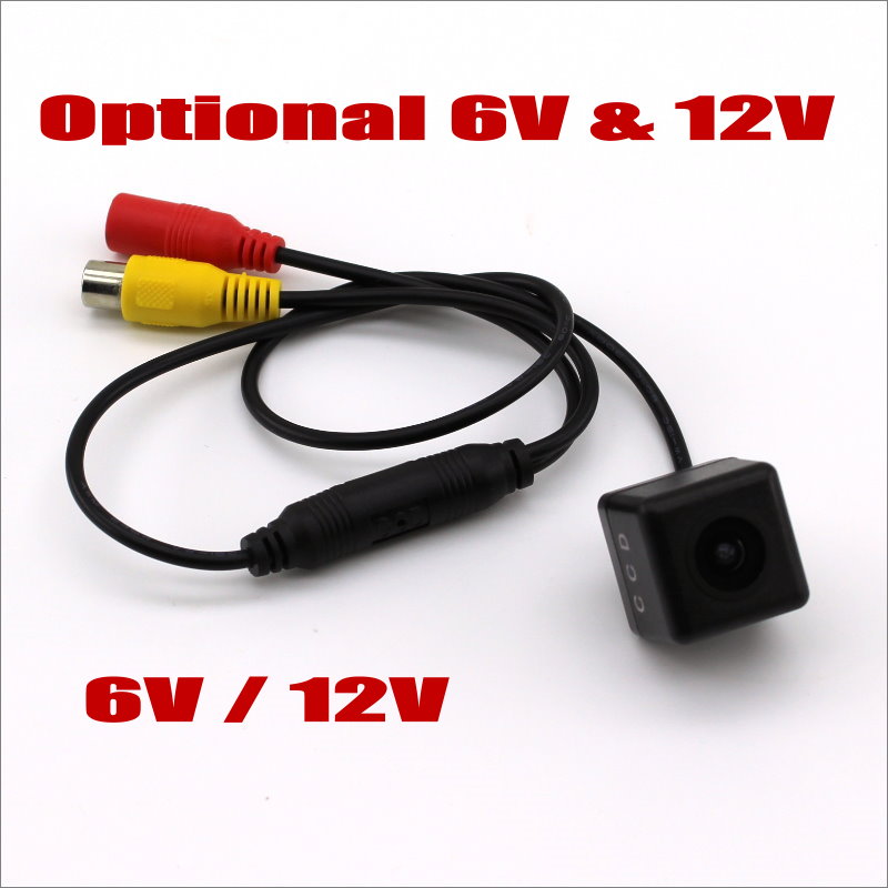 Cabeza de cámara de coche sin soporte, cables de alimentación de vídeo HD, marcha atrás, visión trasera, aparcamiento, 5V, 6V, 12V