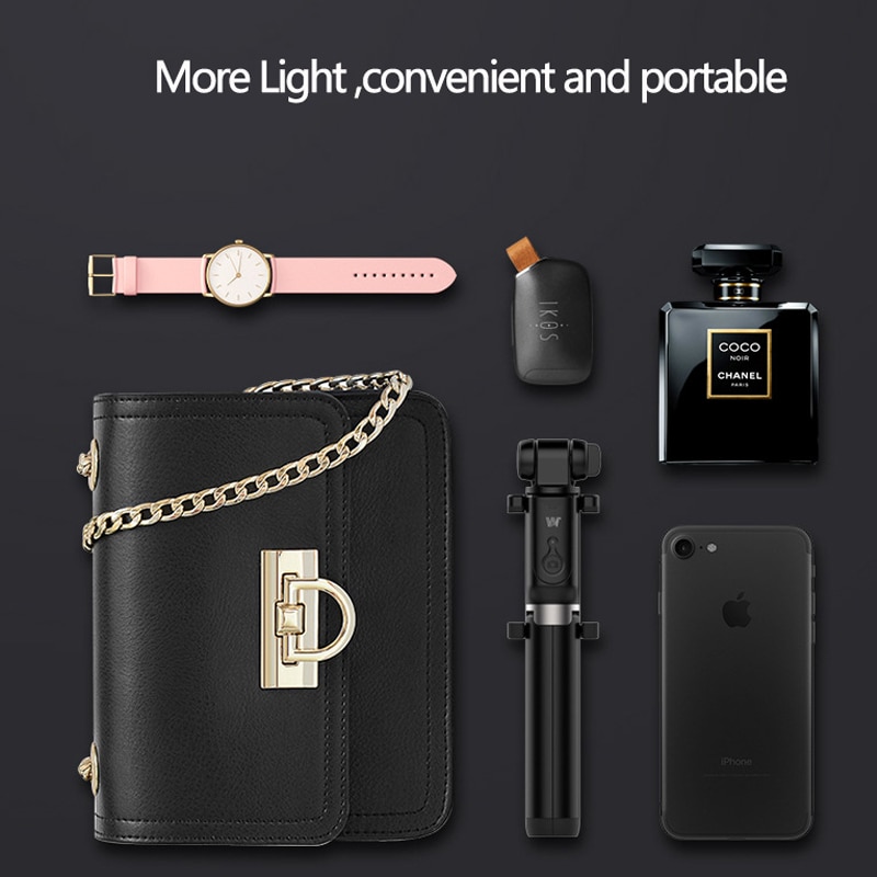 Selfie stick stativ stander 3 in 1 udtrækkelig monopod bluetooth 3.0 fjernbetjening telefon mount til iphone  x 8 android smartphone