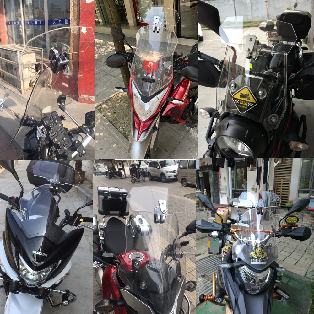 Best motorcycle windshields Extension Spoiler Wind... Grandado