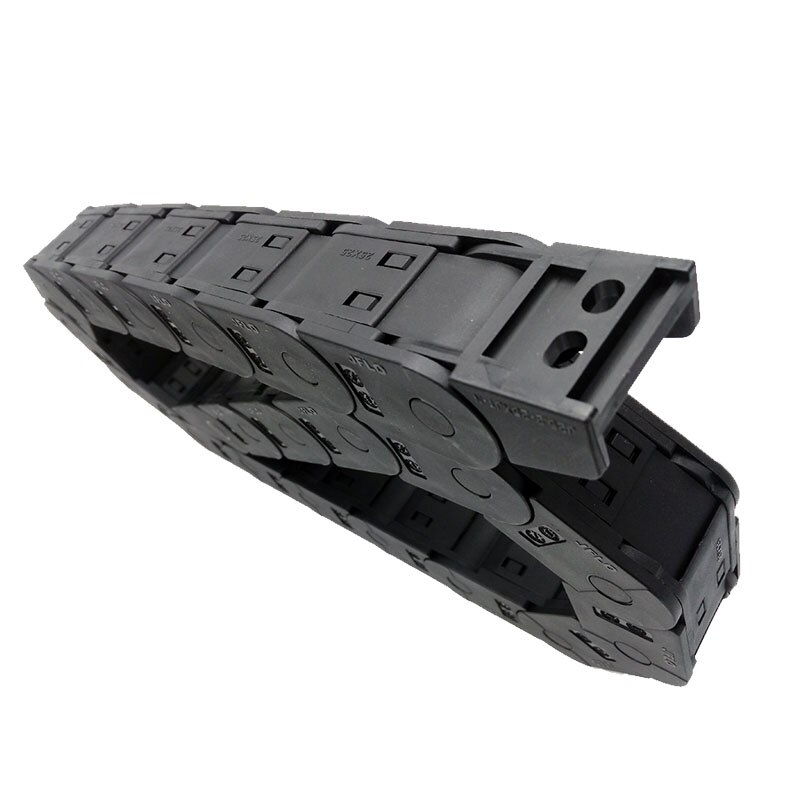 Jflo 25X25Mm 1 Meter Plastic Draad Carrier Kabel Drag Chain Gesloten Open Op Beide Zijden Met Connectoren voor Cnc