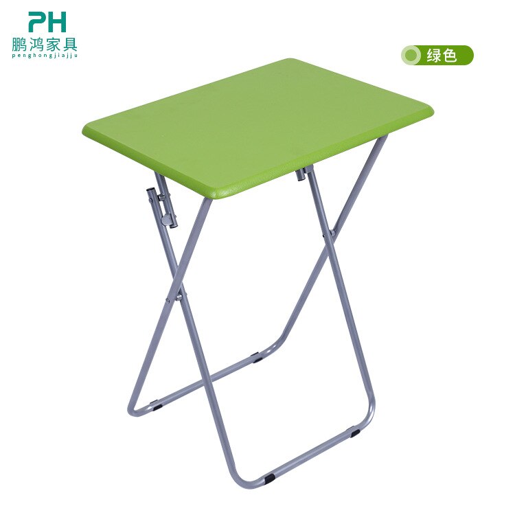 Folding Simple Student Table Small Family Multifunctional Camping Table Outdoor Portable Folding Computer Table Office Desk: Green