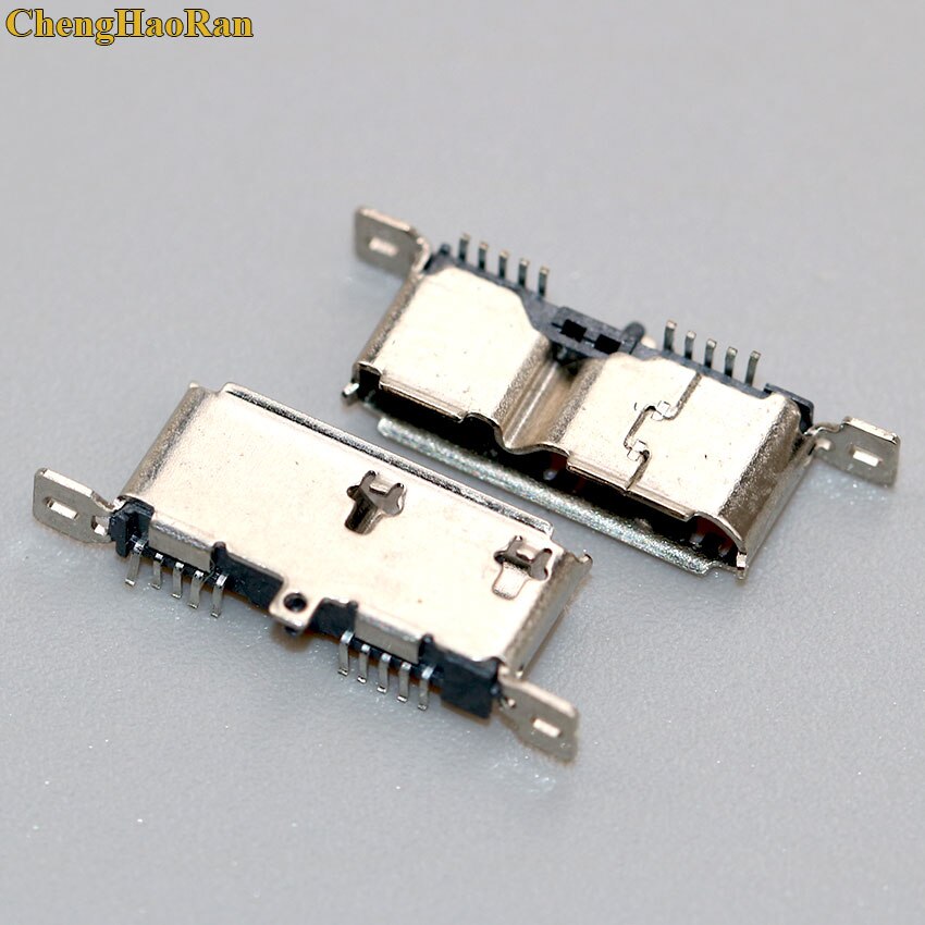 Chenghaoran 2 kpl micro usb 3.0 jack 10 pin naaras pistoke tail latausportti mobiili kovalevy liitäntä mikroliitin: No 4