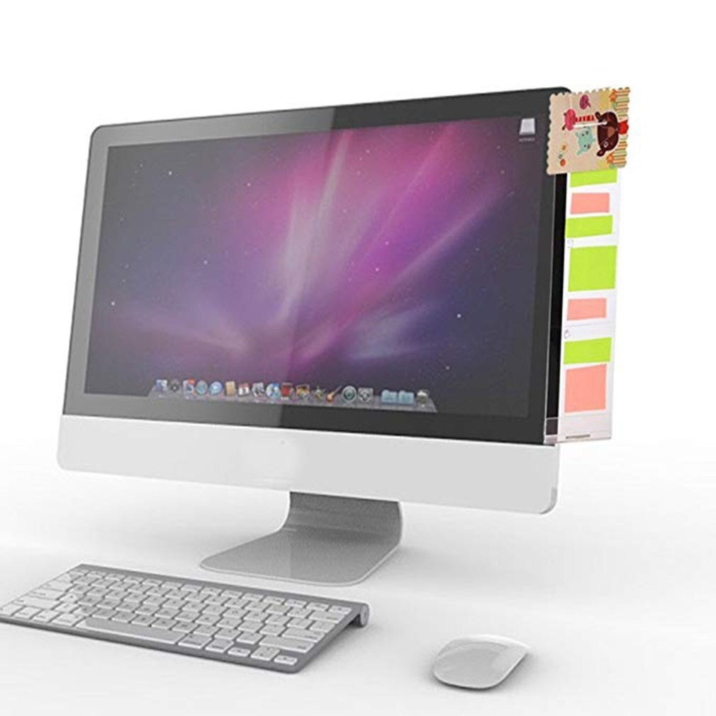 Right Paste Computer Monitor Sticker Sticker Acrylic Screen Notes Record Clip Charging Hole Phone Holder