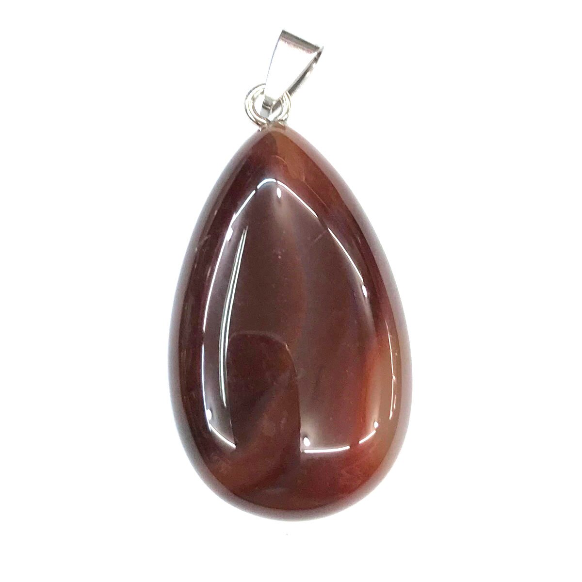 Colgantes de piedra Natural en forma de gota de agua, ágatas de cristal, COLLAR COLGANTE para fabricación de joyas, tamaño de buena , 24mm x 43mm: Red Agate1