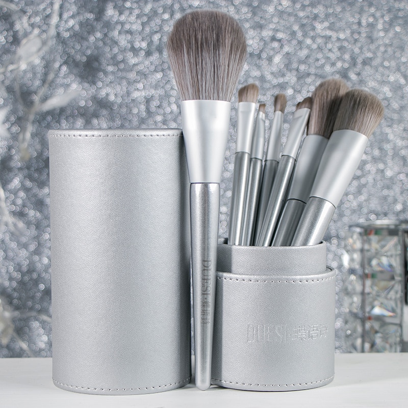 Duesi 8 stuks/vat foundation make-up kwastenset oogschaduw wenkbrauw highlighter blush lippen schoonheid cosmetica make-up kwasten gereedschap