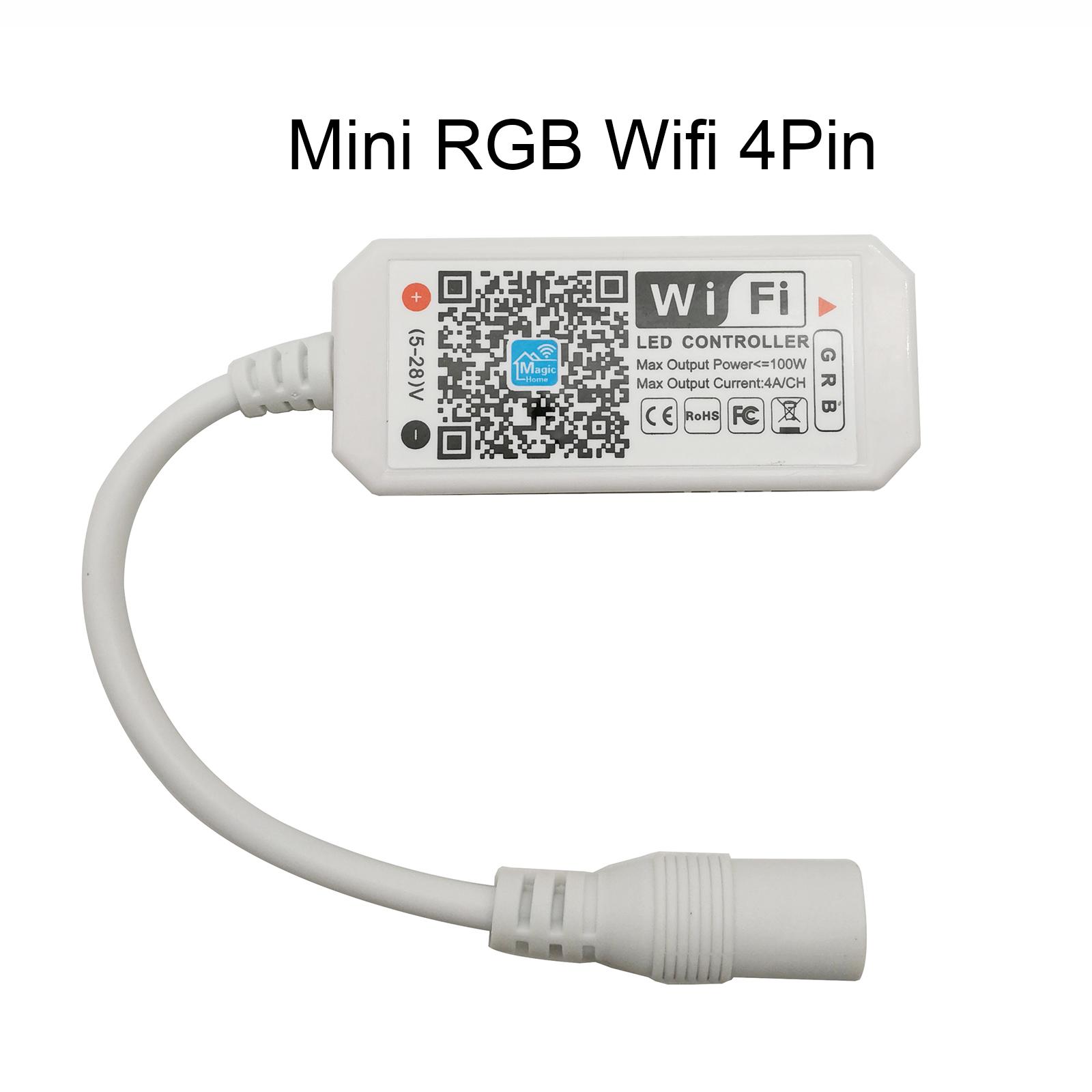Magic Home Bluetooth WiFi LED Controller IR RF 5V 12V 24V for WS2811 WS2812B SK6812 Single Color RGB RGBW RGBCCT LED Strip: WiFi RGB