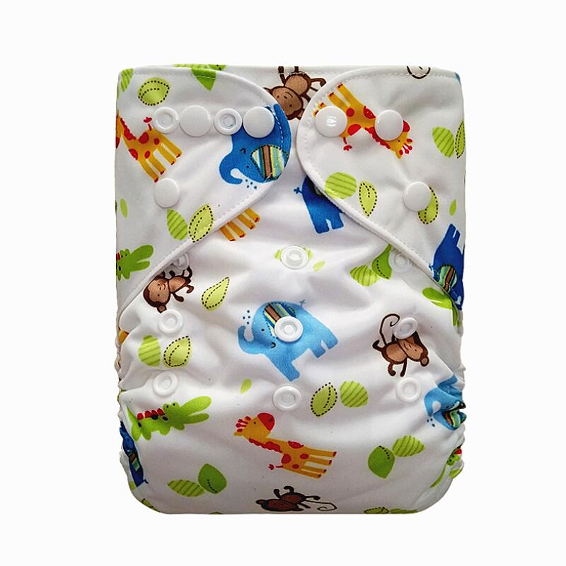 3-15KG Baby Cloth Diaper With 1pcs 4-layers Insert Washable Nappies ECO-Friendly Diaper Pocket Adjustable Reusable Cloth Diapers: S001