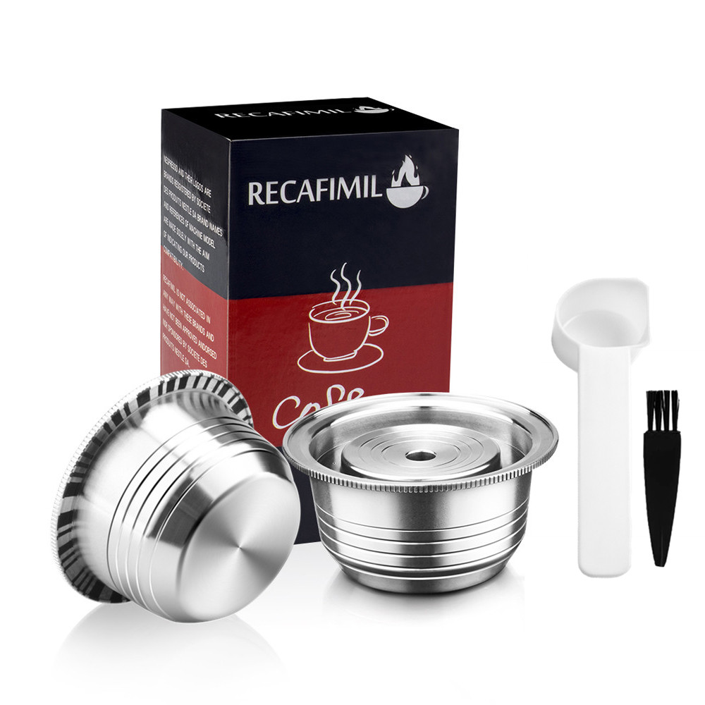 Capsula di caffè riutilizzabile in acciaio inossidabile per filtro per cialde di caffè ricaricabile Nespresso Vertuoline GCA1 per Delonghi ENV135, 230ML: 2C
