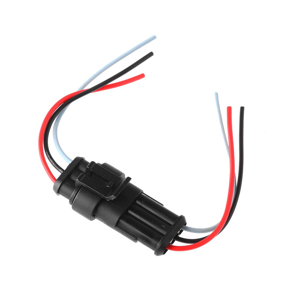 1 Juego de conectores eléctricos impermeables para coche, con cable automotriz, 1/2/3/4/5/6P, juego sellado de enchufe HID, accesorios para automóviles