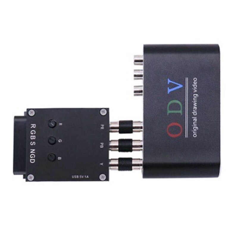 RGBS péritel à YPBPR convertisseur de transcodeur de composants rétro Console de jeu, RGBS à composant de différence de couleur