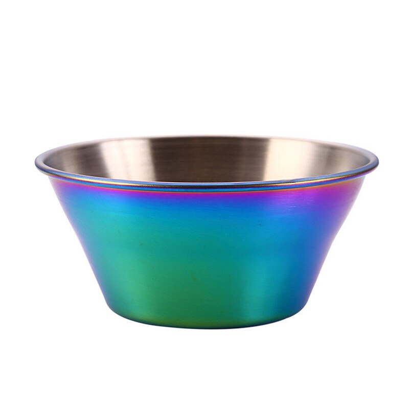 Stainless Steel Small Plate Food Snack Dish Sauce Plate Seasoning Dish Plate Kitchen Tools