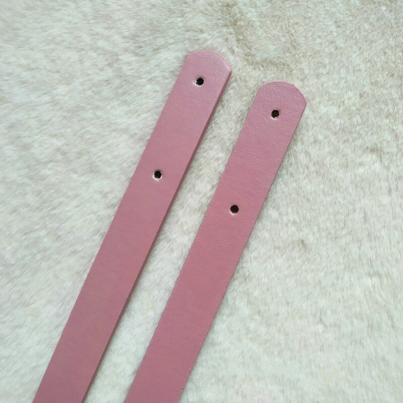 2 pçs saco cinto destacável alça de couro do plutônio senhora bolsa de ombro acessórios de substituição diy bolsa alça: Rosa