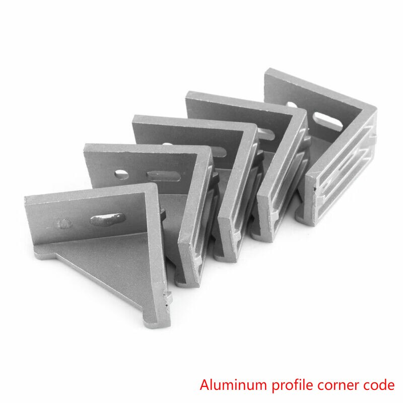 90 Graden Aluminium Hoek Fitting Connector Beugel Sluiting Serie Industriële Aluminium Profiel Hoek Code 5/10Pcs.