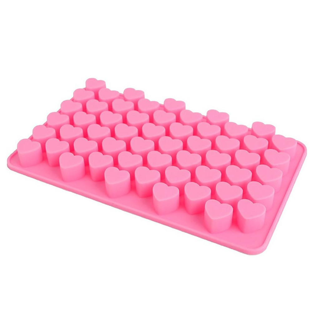 55 Mini Hart Siliconen Chocolade Vorm Bakvormen Ice Cube Chocolate Candy Truffel Ice Cube Mould W712