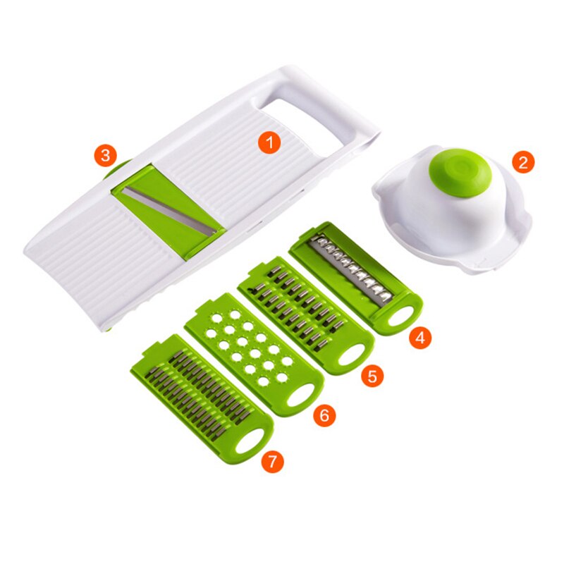 Multifunctional Rotary Grater Veggie Chopper Vegetable Grater Kitchen Accessories Potato Fruit Slicer Manual Cutter 2022: Color box