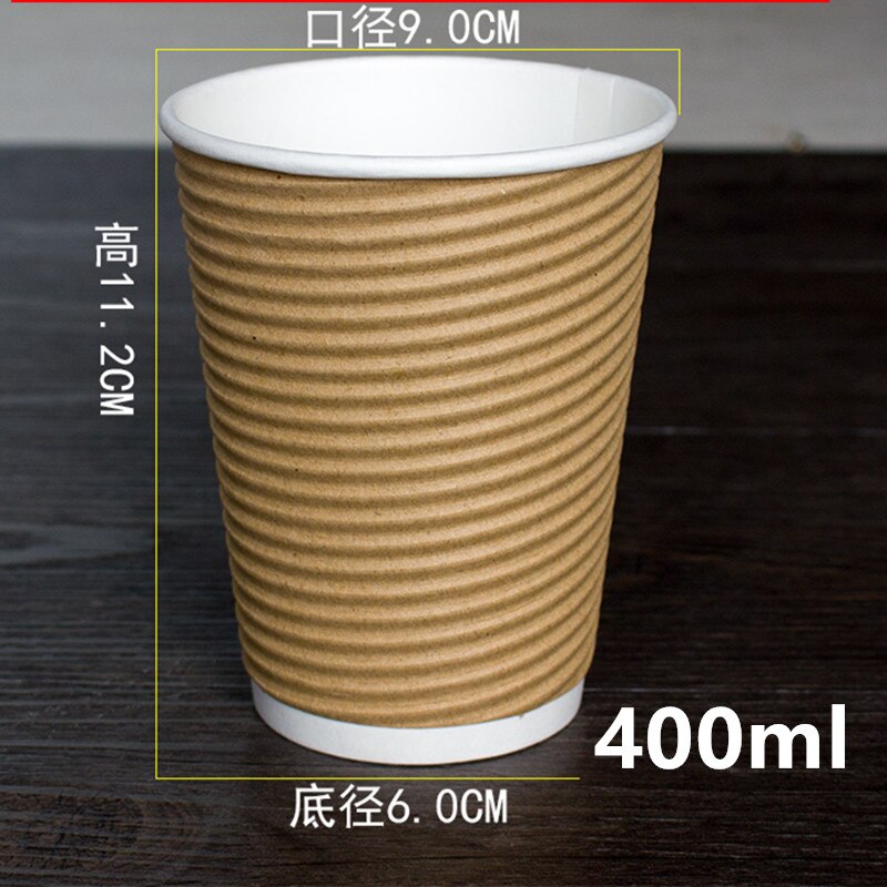 50pcs 8oz/12oz/14oz/16oz Kraft papaer paper cup disposable coffee cup birthday party favors milk tea juice cold dirnk cups