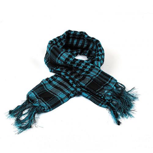 Unisex Sjaals Lichtgewicht Plaid Kwastje Arabische Woestijn Shemagh Keffiyeh Sjaal Wrap Pashmina Lente Plaid Sjaal Voor Vrouwen: Blue Peacock