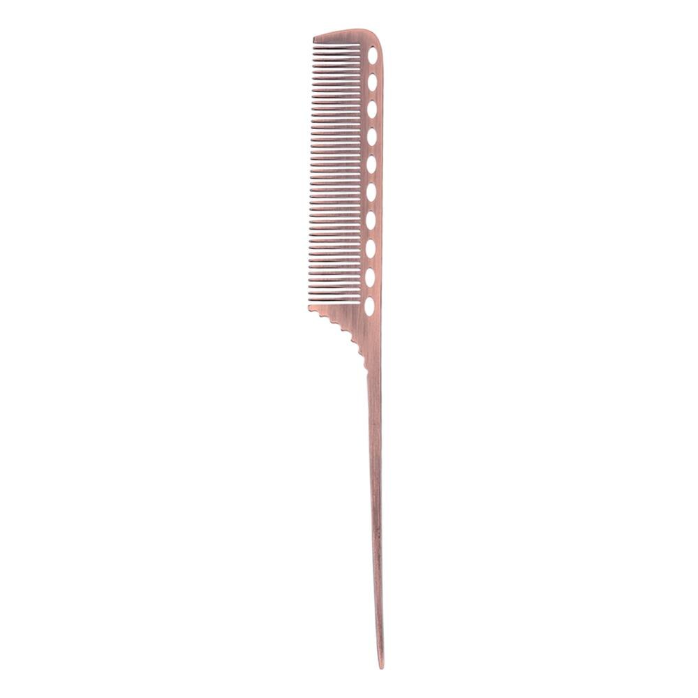 1/2pcs Metal Hair Comb Salon Anti-static Hairdresser Hair Cutting Combs Brush Hair Styling Tools Metal Steel Comb: 07 1pc