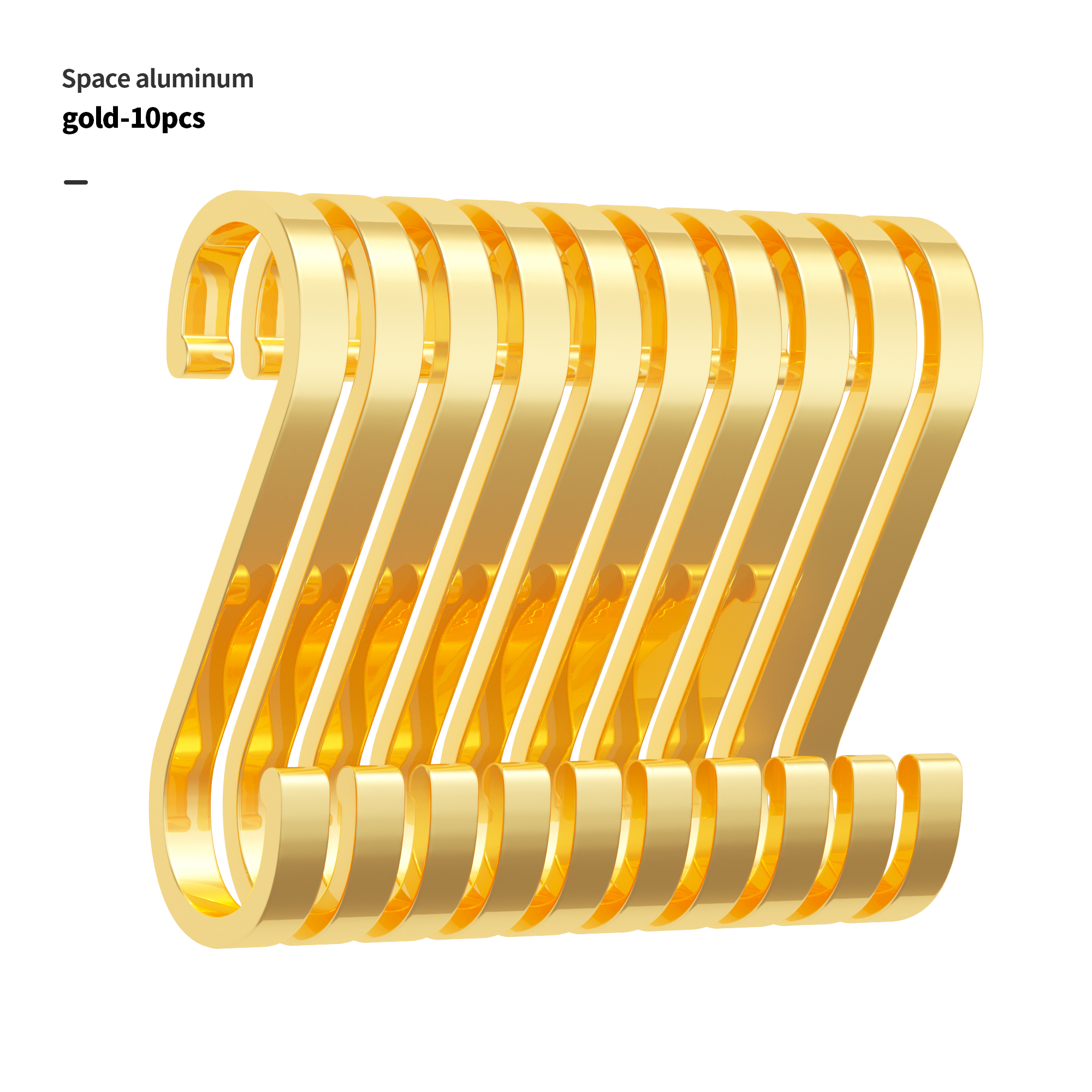 1/5/10Pcs S en Forme De Crochet En Aluminium D'espace Crochets De Stockage En Métal Crochet Fermoir Porte-Crochets Suspendus Rangement Outils