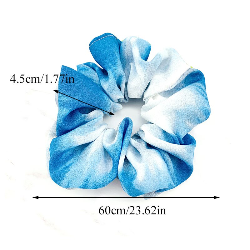 Tie-Verven Scrunchies Paardenstaart Houder Haar Das Meisjes Haar Ring Tie-Dye Print Elastische Haarbanden Vrouwen Creatieve haar Accessoires