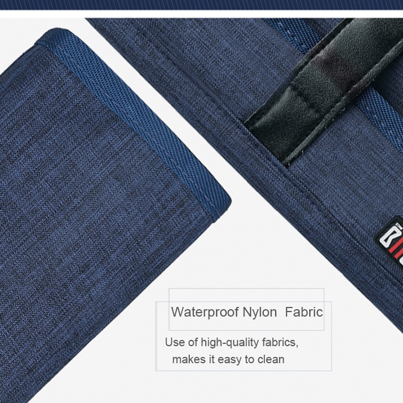 Bubm lichtgewicht reiskabel organizer, oprolbare elektronica accessoires opbergtas voor oplader, usb-kabels, oortelefoon harde schijf