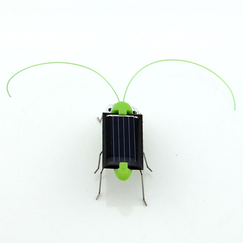 Solar grasshopper Educatieve Op Zonne-energie Grasshopper Robot Speelgoed nodig Gadget zonne-speelgoed Geen batterijen voor kids