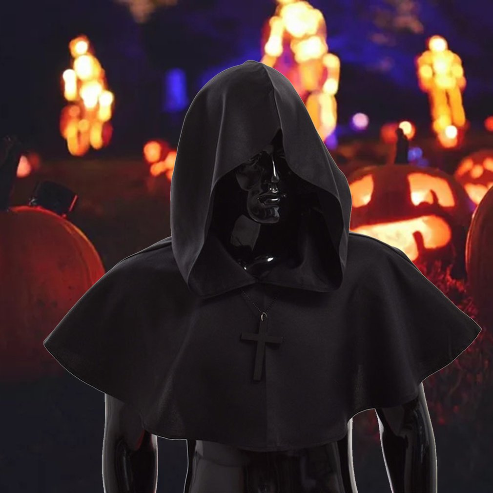 Halloween Cosplay Cape Cloak Hooded Halloween Christmas Cosplay Masquerade Ball Special Fiber Durable Cloak