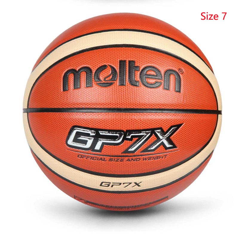 Basketball Ball Official Size 7/6/5 PU Leather Outdoor Indoor Match Training Inflatable Basketball baloncesto: SIze 7 GP7X