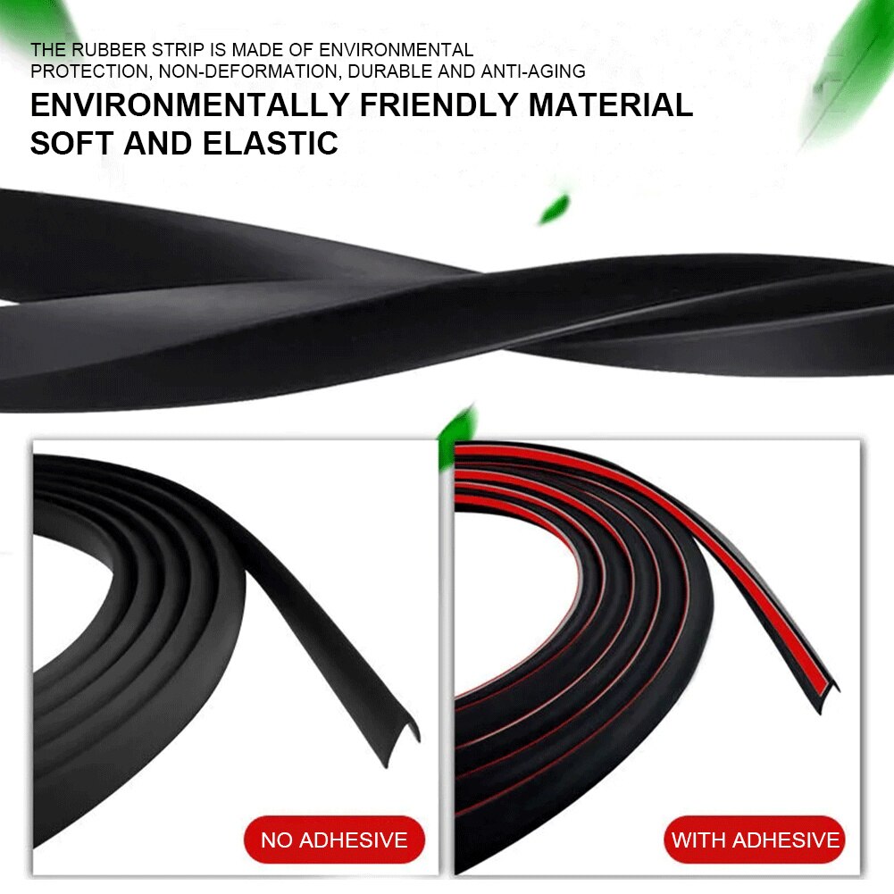 Car Window Seal Strip V Shape Car Side Window Sealing Strip Auto Rubber Side Window Filler Noise Insulation Weatherstrip Sealant