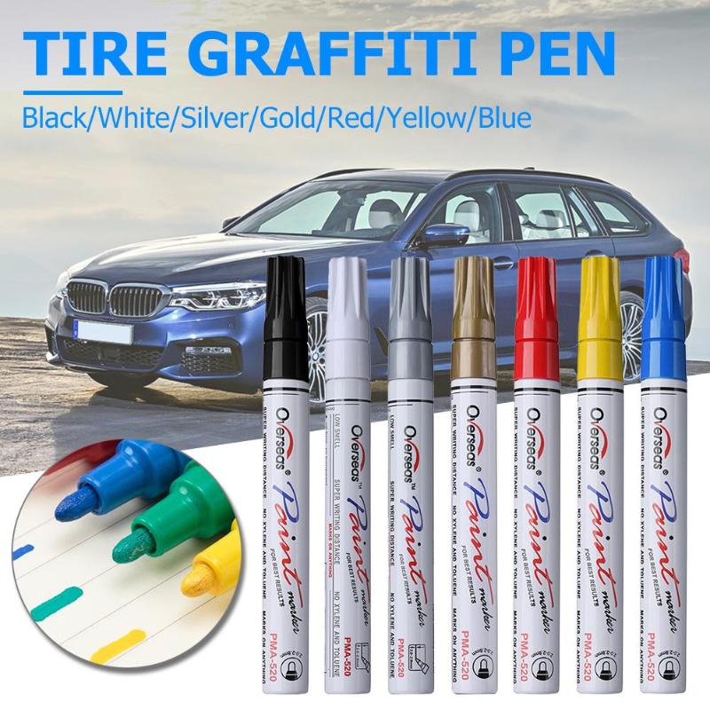 Auto Painting Tool Waterproof Car Tire Tread Permanent Paint Marker Pen Graffiti Oily Marker