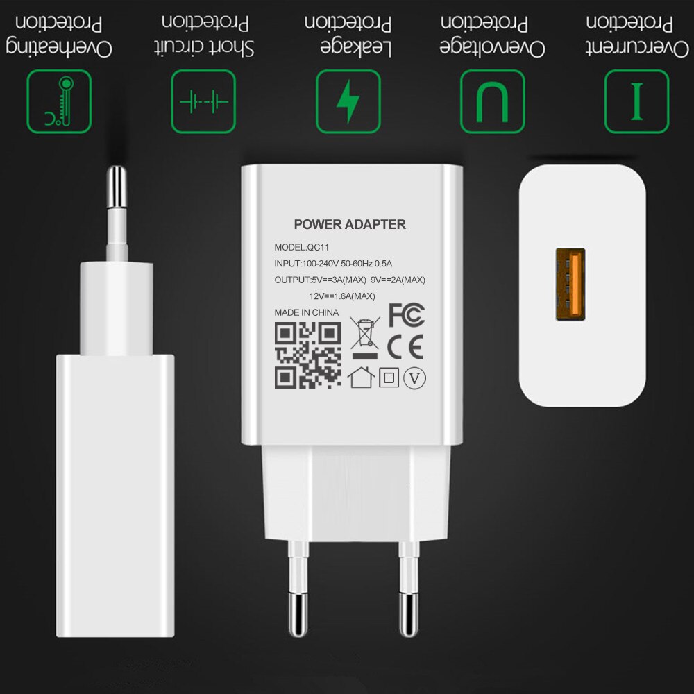 3A USB Type C Cable Fast Charger for Huawei Y9A NOVA 8 7 6 5 SE Y9S Y8S Y7P Y6P Y5P P SMART EU Charging Adapter