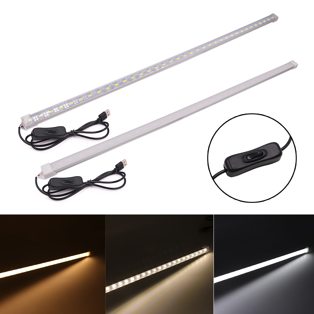 5 V USB LED Bar Licht Mit Schalter SMD 5630 Aluminium Harte Starre Streifen Küche Innen Beleuchtung 10 CM 20 CM 40 CM 50 CM LED Licht Bar