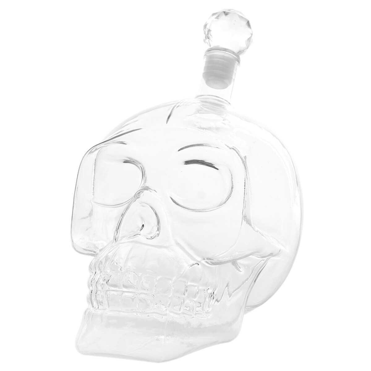 Tête de Vodka crâne bouteilles 4 tailles vide clair gothique vin Vodka: 550ML