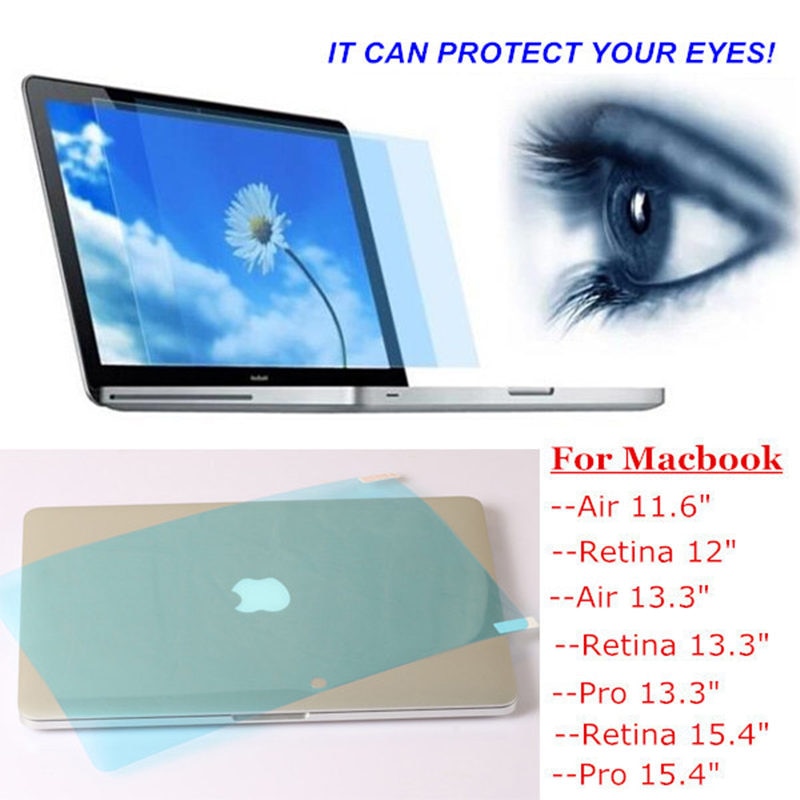 2PCS Anti blue light Screen Protector Film Guard For Macbook Air 13 Retina Pro 13 15 A1466 A1990 A1932 Protection protector