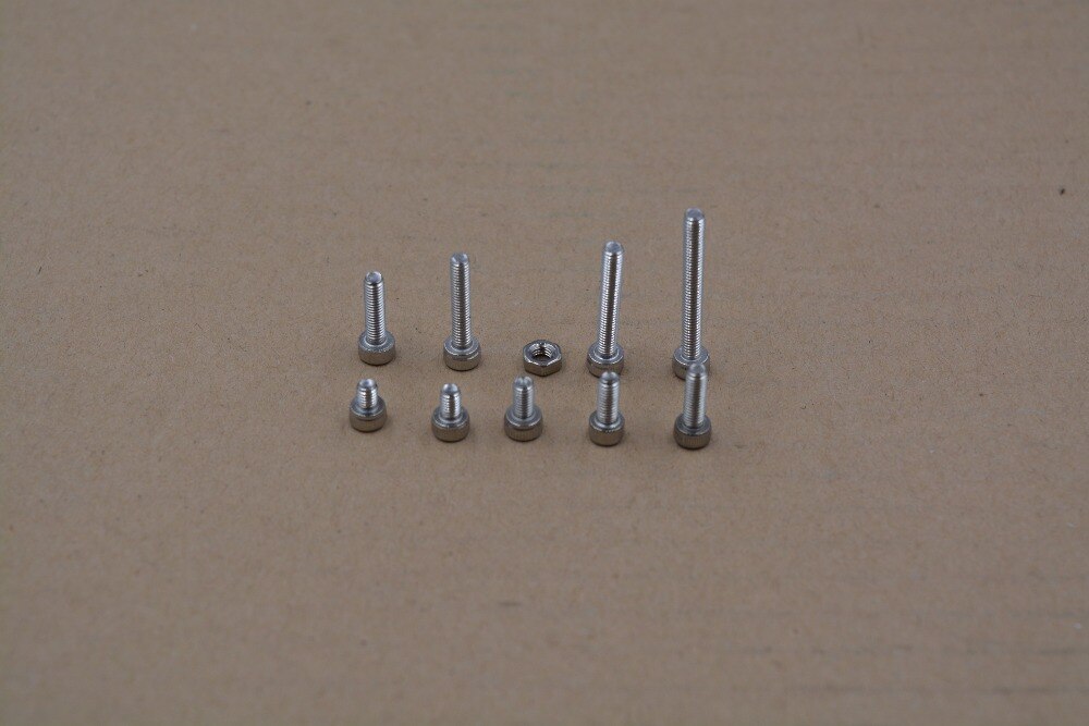 3d printer screw 280pcs high strength alloy steel 304 stainless DIN912 M3 shexagon socket head cap