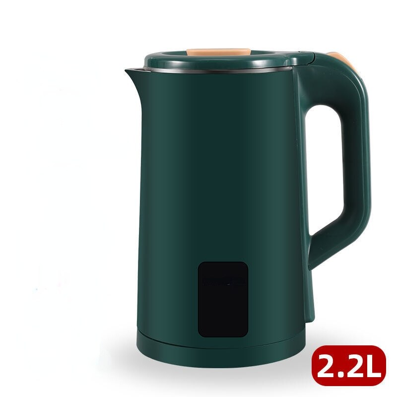 220V Waterkoker Automatische Power-Off Schakelaar Ketel Student Slaapzaal Grote Capaciteit Waterkoker Huishoudelijke Elektrische Waterkoker Waterkoker: Green 2.2L / VS