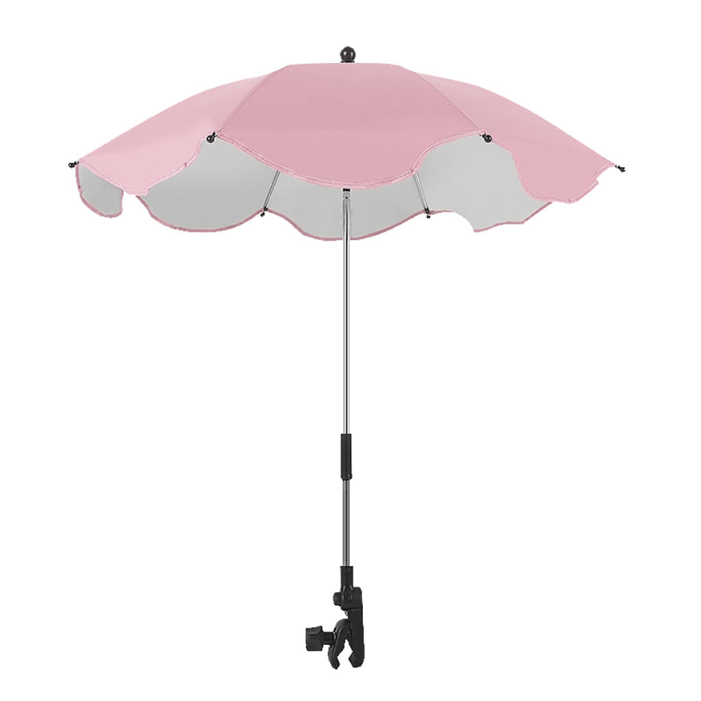 Passeggini ombrello bambino Passeggino auto Tenda Da suola Ombrello con clip Passeggino Accessori per Bambini per Bambini Carrozzina Ombra titolare # G7: Colore rosa