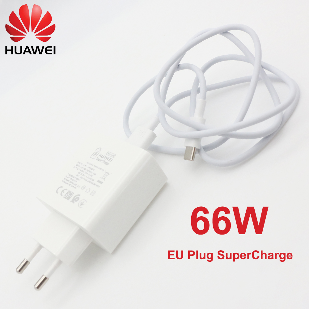 Original HUAWEI 66W Super Charge Quick USB Wall Charger Travel Charge 6A Type C Cable for Mate 50 40 30 P40 Pro Nova8 P 60 50 40: IL