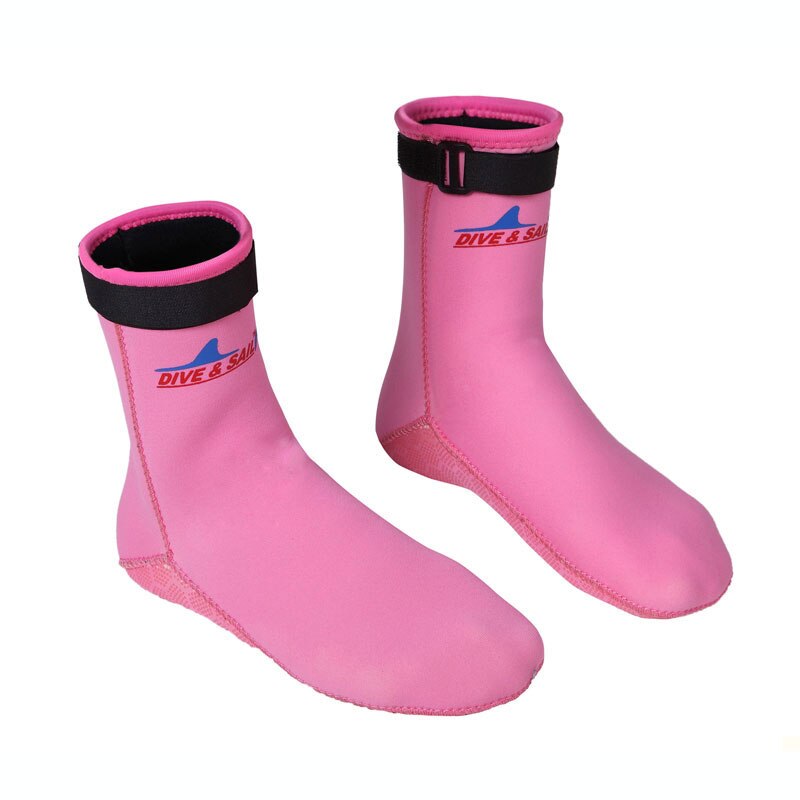 3mm Neopreen kleur Wetsuits Premium Neopreen Water Sok/Westsuit Laarzen Schoenen Zwart en Roze Maat 33 45