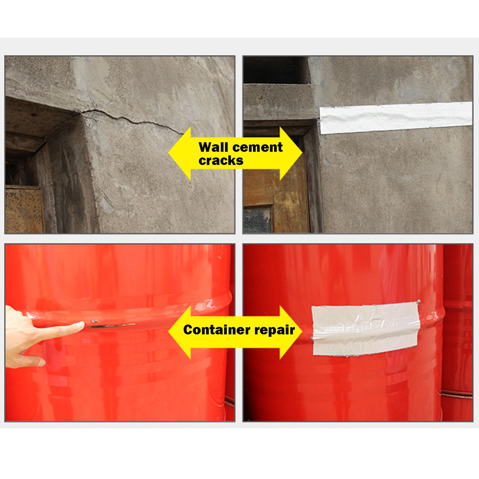 Nastro di riparazione nastro di alluminio in gomma butilica Super impermeabile nastri adesivi per riparazione adesivi per tetto tubo dell'acqua adesivo per passerella